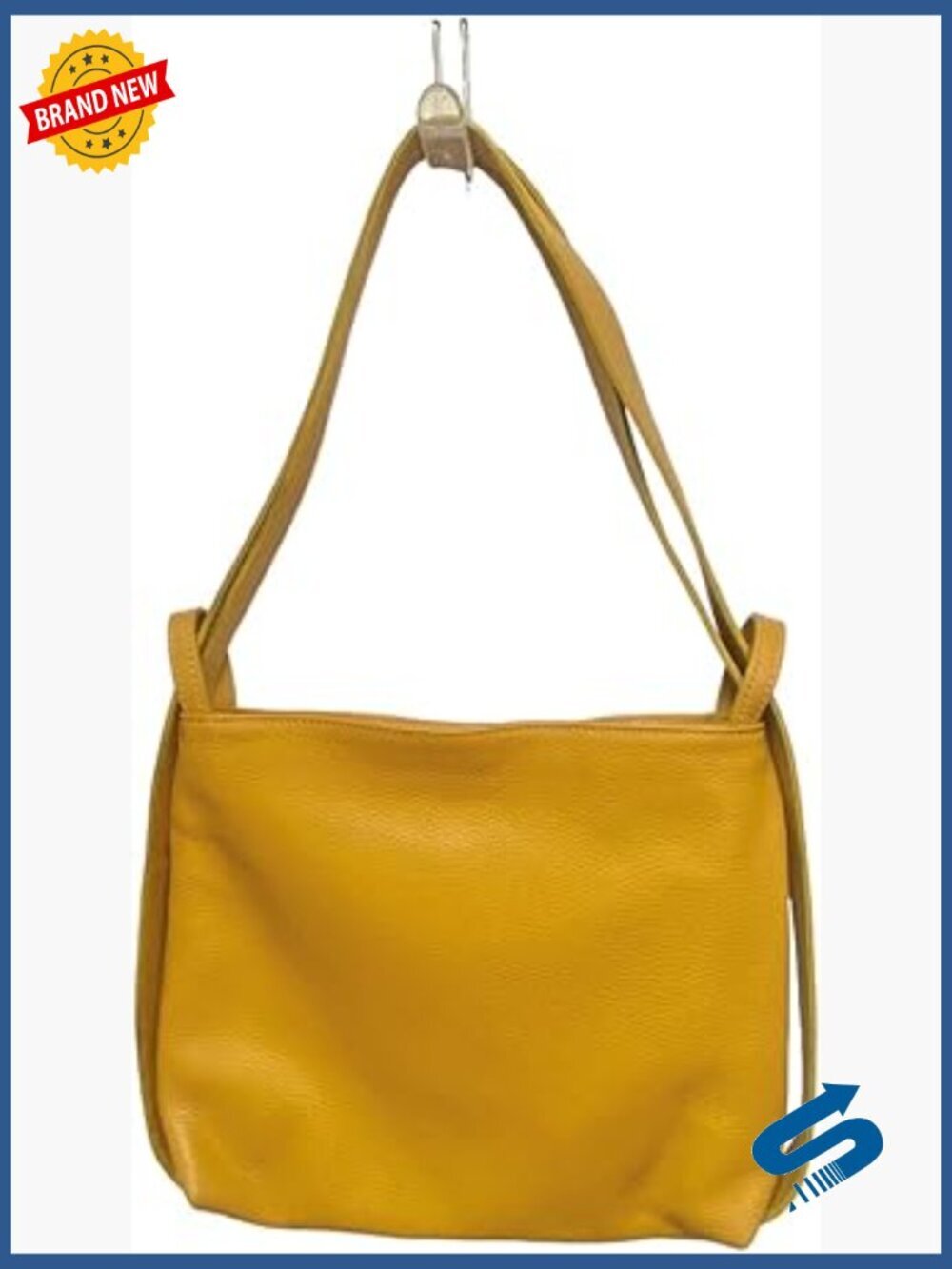 Convertible Italian Leather Backpack Shoulder Bag for Women